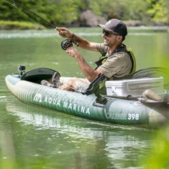 KAYAK GONFLABLE AQUA MARINA CALIBER PECHE -GUMO Kayak Magasin kayak gonflable aqua marina caliber peche 7