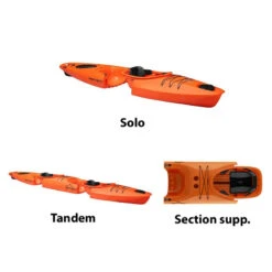 KAYAK MODULABLE AIRSEAT POINT 65°N MARTINI GTX DUO ORANGE -GUMO Kayak Magasin kayak modulable airseat point 65n martini gtx duo orange 3