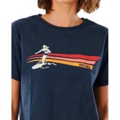 T-SHIRT RIP CURL GOLDEN STATE CROP BLEU MARINE FEMME -GUMO Kayak Magasin t shirt rip curl golden state crop bleu marine femme 3