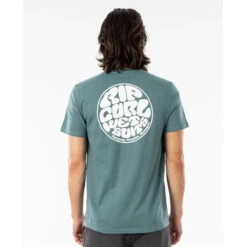 T-SHIRT RIP CURL WETTIE ESSENTIAL BLEU GRIS -GUMO Kayak Magasin t shirt rip curl wettie essential bleu gris 2